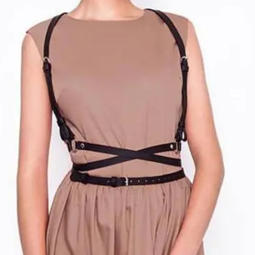 Leather Wrap Harness Belt